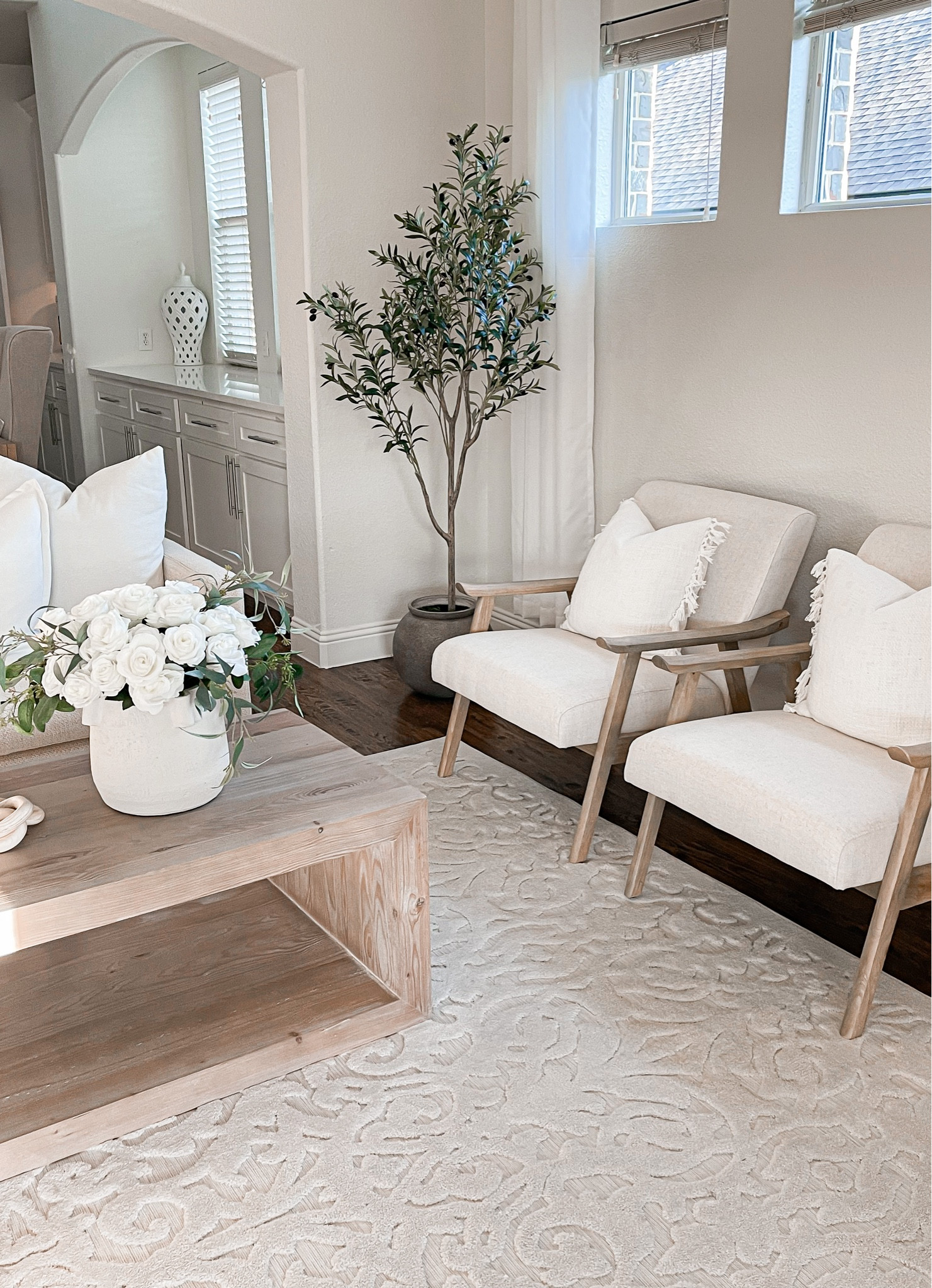 Loving this new planter from target … I upgraded my olive tree with this planter I found for $50 online at target 