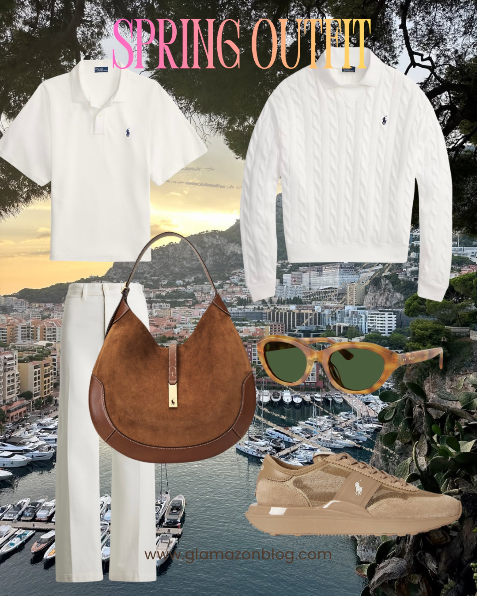 Ralph Lauren outfit, polo shirt, suede trainers, suede bag, Ralph Lauren bag, white outfit, holiday outfit, white trousers 

#LTKspring #LTKsummer  #LTKxRalphLauren