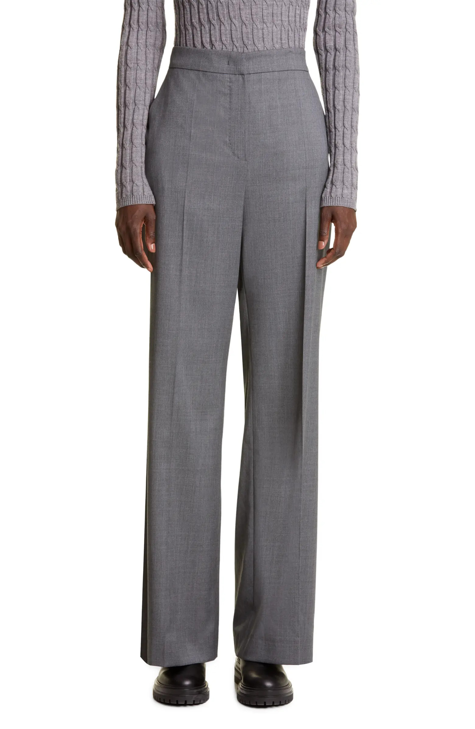 Max Mara Cesena Wool Wide Leg Pants | Nordstrom | Nordstrom