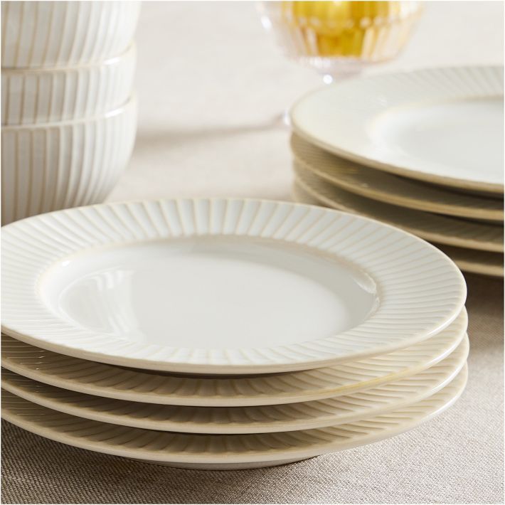 Textured Stoneware Dinner Plate Sets | West Elm (US)