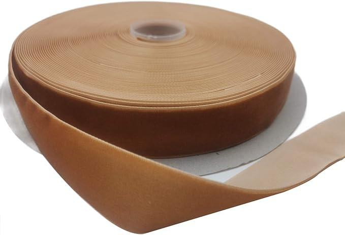 KLTRIBBON Nylon Velvet Ribbon Single Faced,1 Inch X 25Yards Spool (Ginger) | Amazon (US)