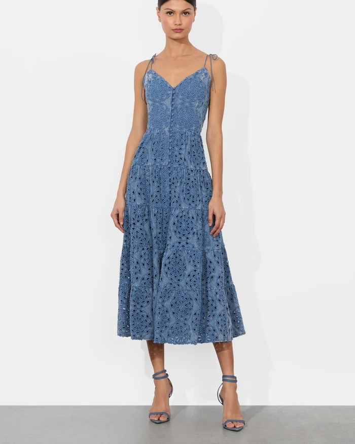 new denim cut out from Alice + Olivia