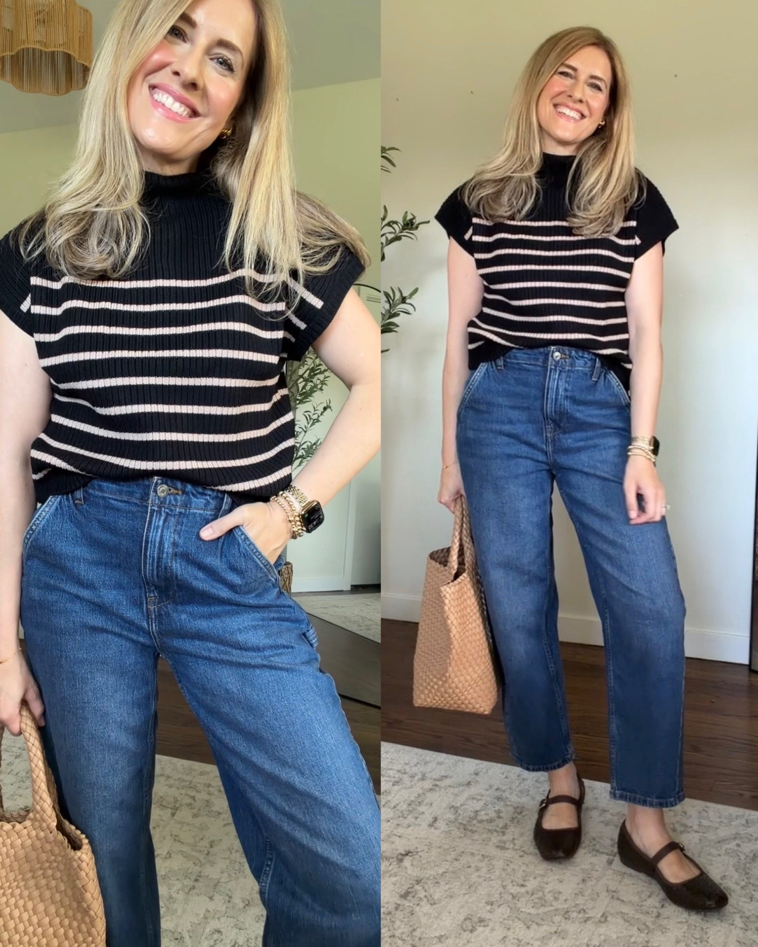 Wore this short sleeve sweater to dinner tonight with black pants, it’s so cute and comfy. Dress up or down. I got a medium. @VICI