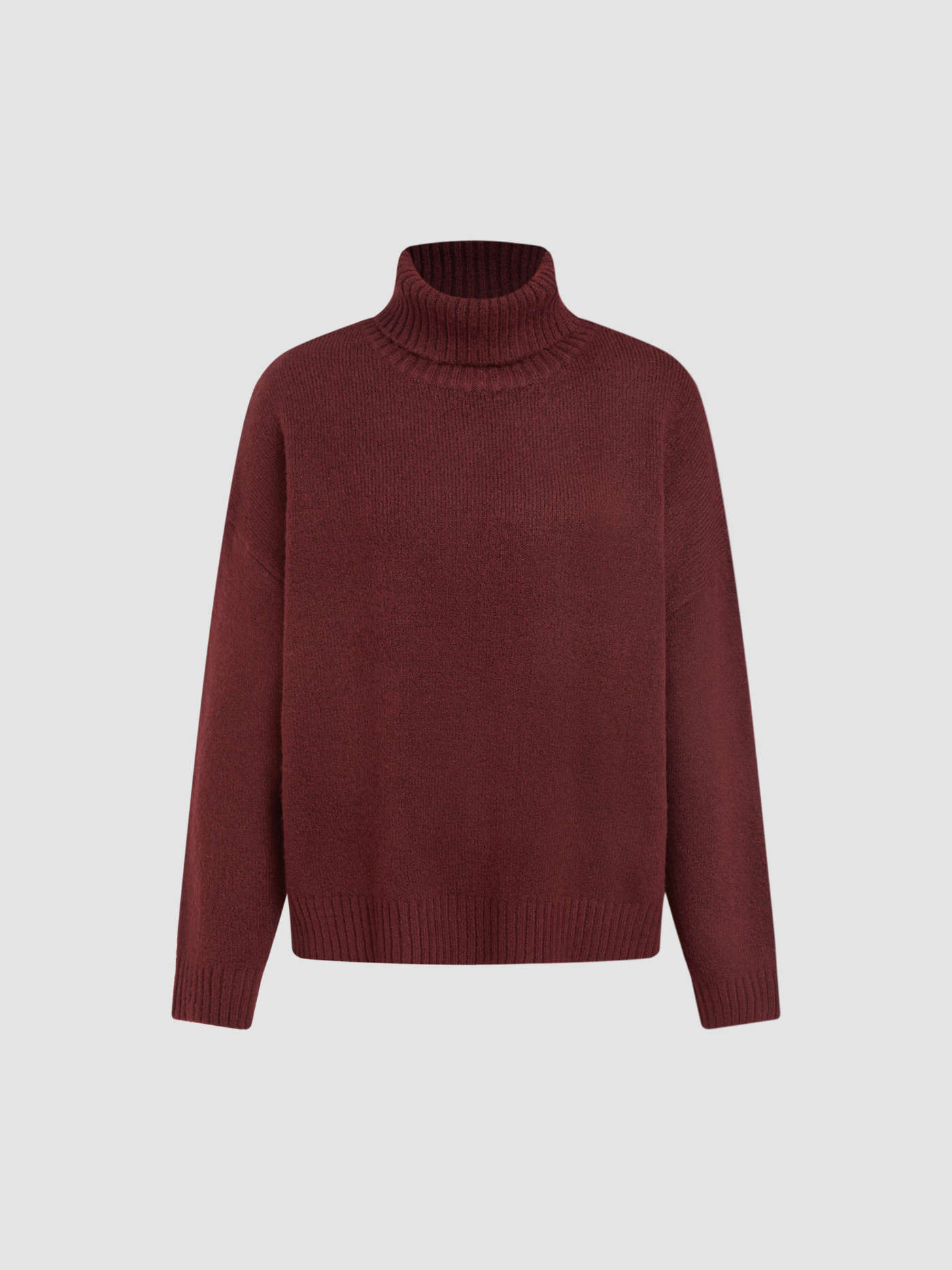 High Neck Knitted Long Sleeve Sweater | Cider
