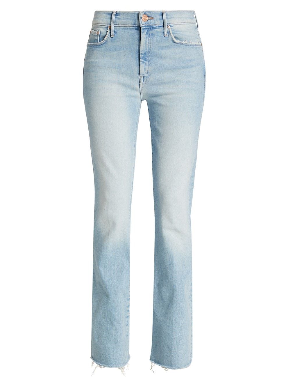 Mother Weekender Fray Mid-Rise Flared Jeans | Saks Fifth Avenue