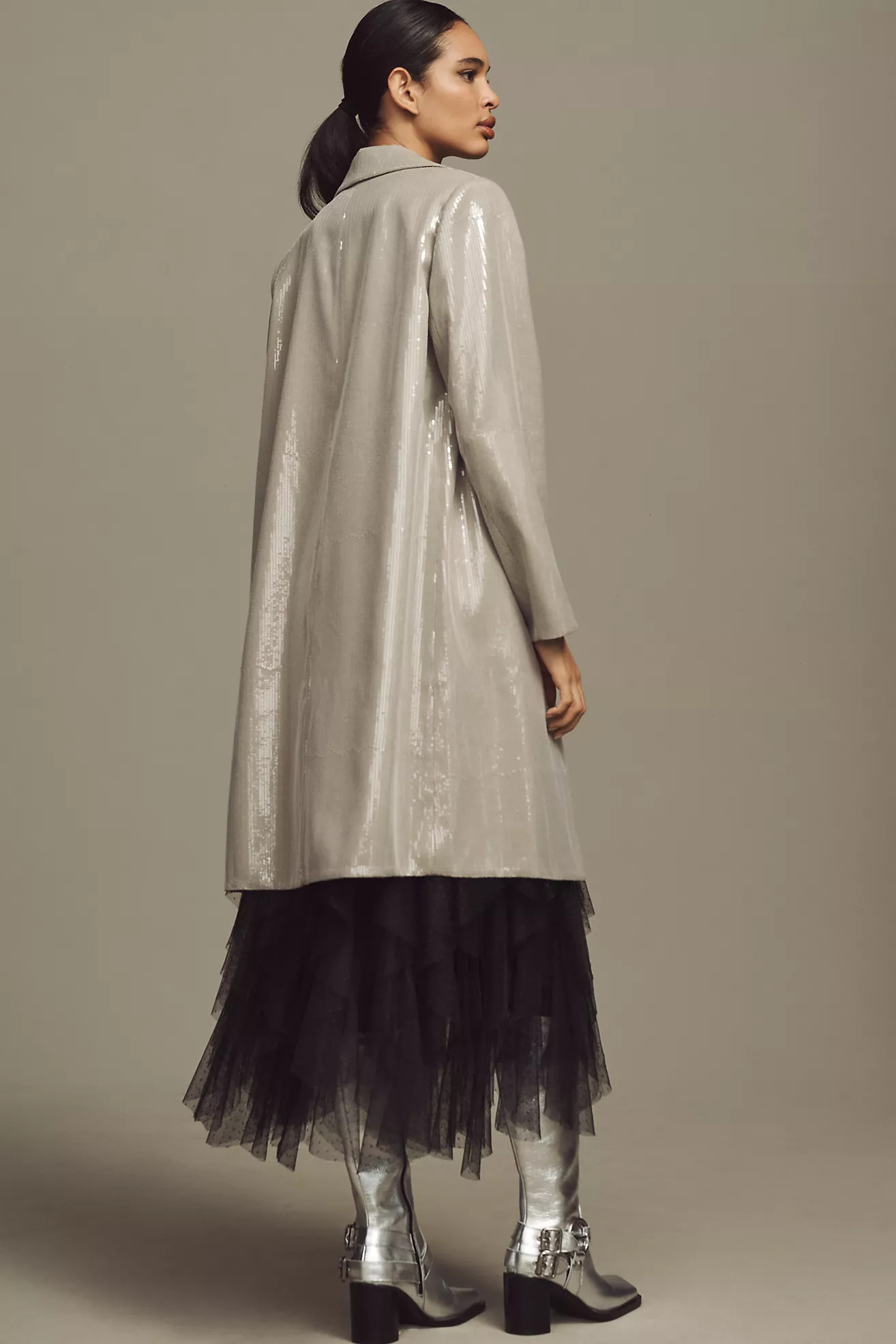 Mare Mare x Anthropologie Sequin Longline Jacket | Anthropologie (US)