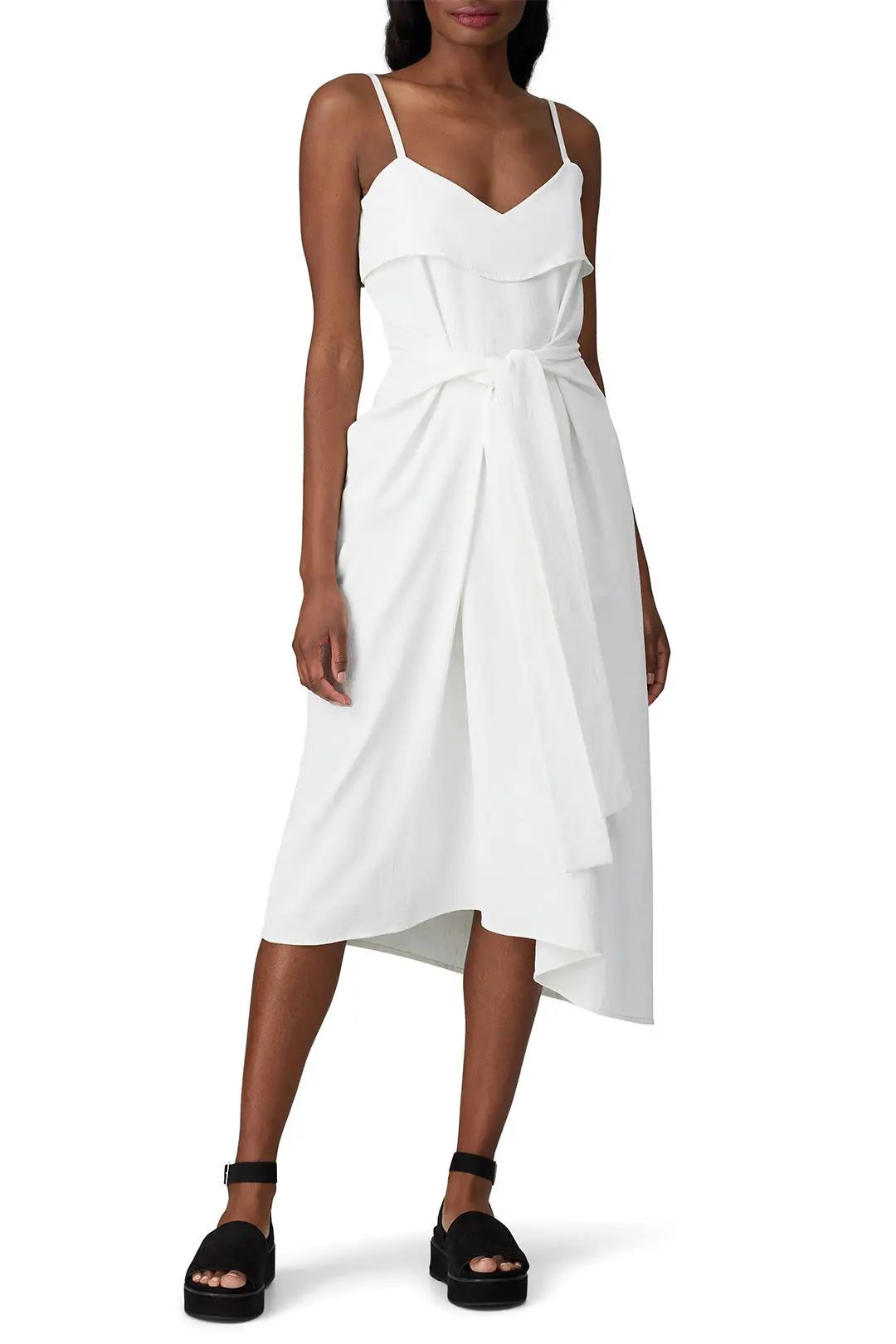 Colovos Tank Tie Front Dress | Rent the Runway