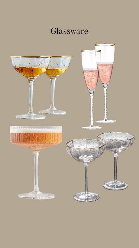 Glassware #glassware #tablescape #cocktail #champagneflute 

#LTKhome #LTKstyletip #LTKHoliday