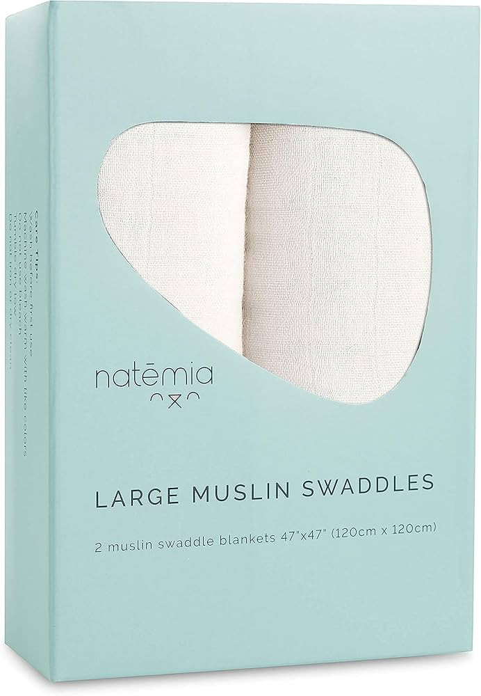 Natemia Baby Muslin Swaddle Blankets - Muslin Swaddle Blankets Boy and Girl, Swaddles for Newborn... | Amazon (US)