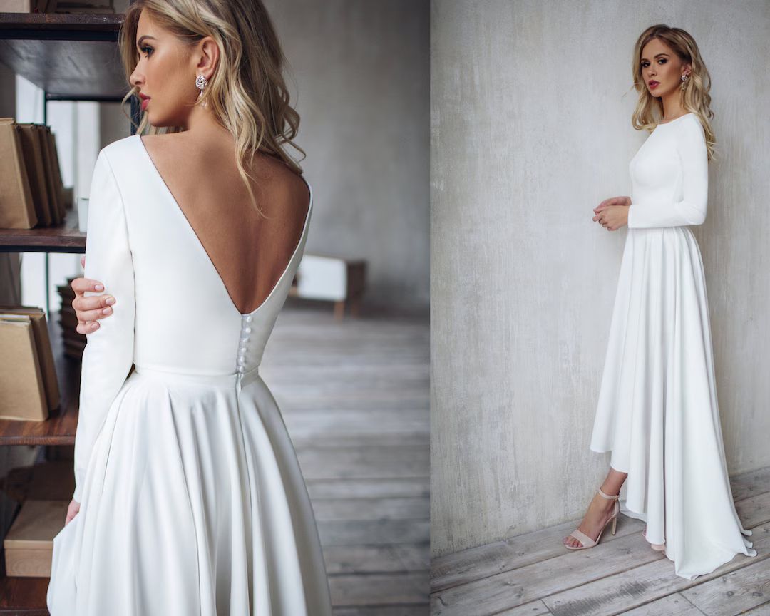 casual wedding dress modern | Dalarna | Etsy (US)