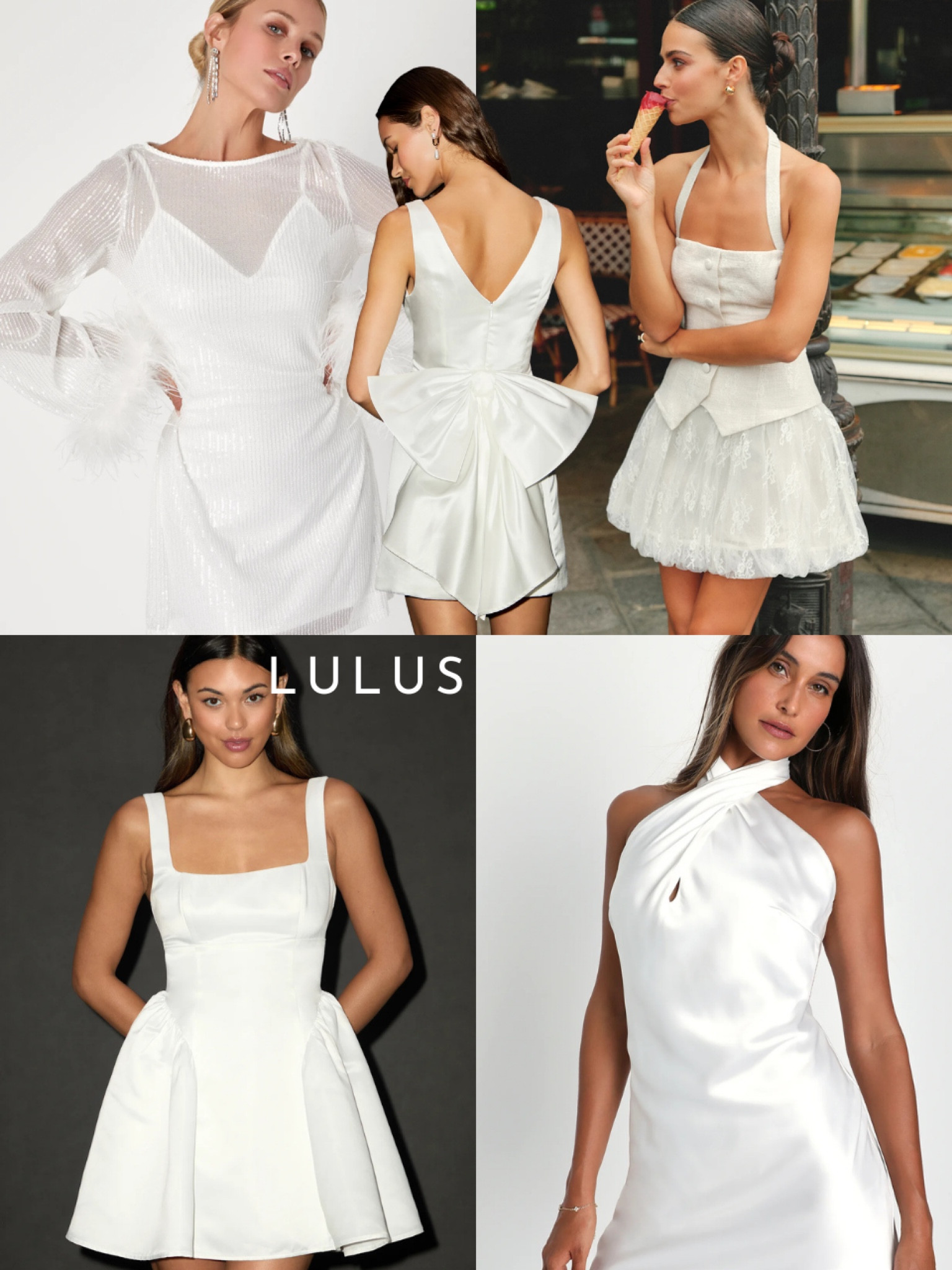 Little white dress from Lulus 
