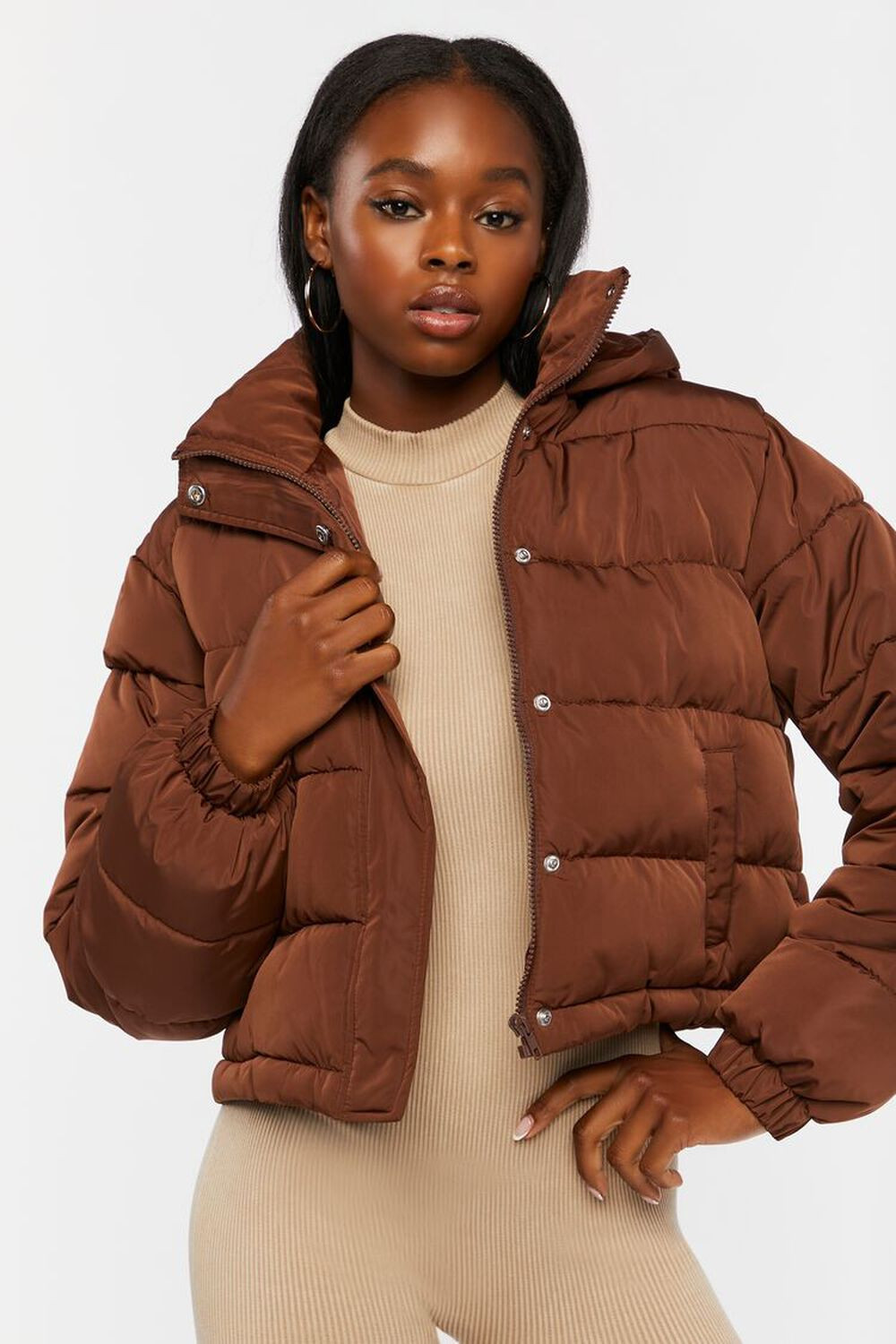 Hooded Puffer Jacket | Forever 21 (US)
