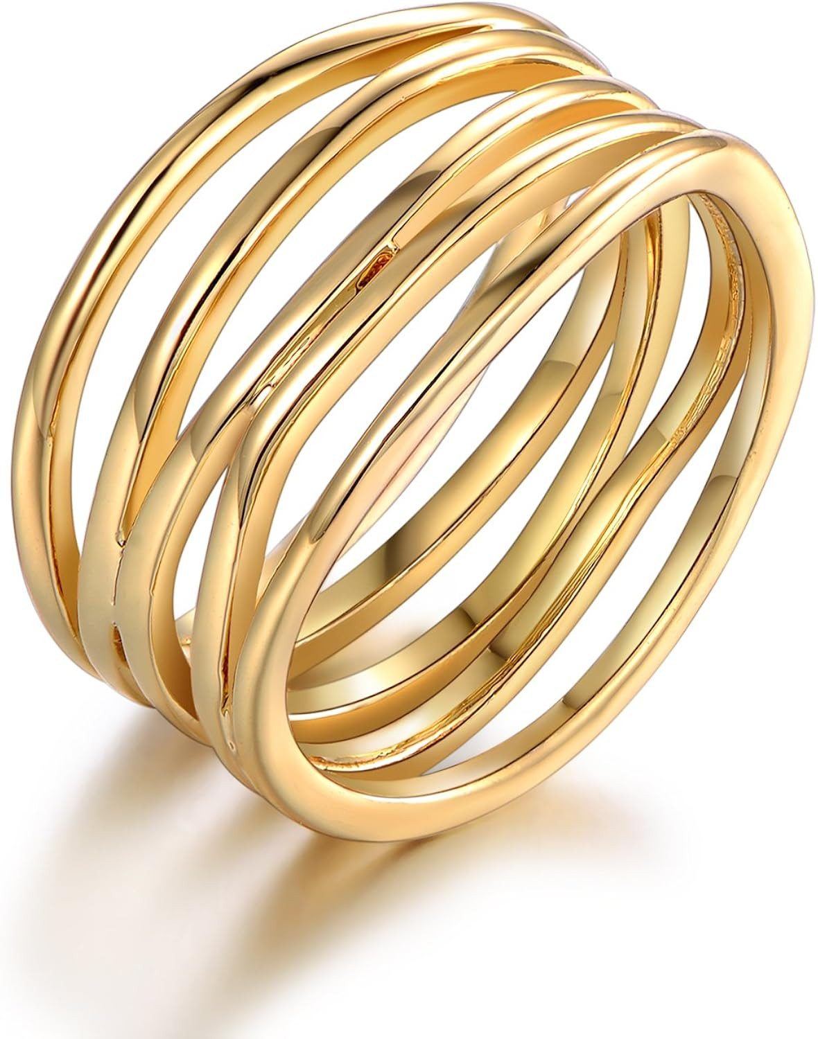 Barzel Gold, Rose Gold & White Gold Plated Statement Ring | Amazon (US)