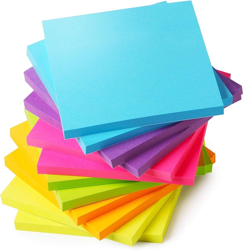 Mr. Pen- Sticky Notes, Sticky Notes 3x3, 12 Pads, Colored Sticky Notes, Sticky Notes, Sticky Note... | Amazon (US)