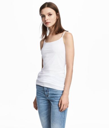 H&M Long Jersey Camisole Top $5.99 | H&M (US)