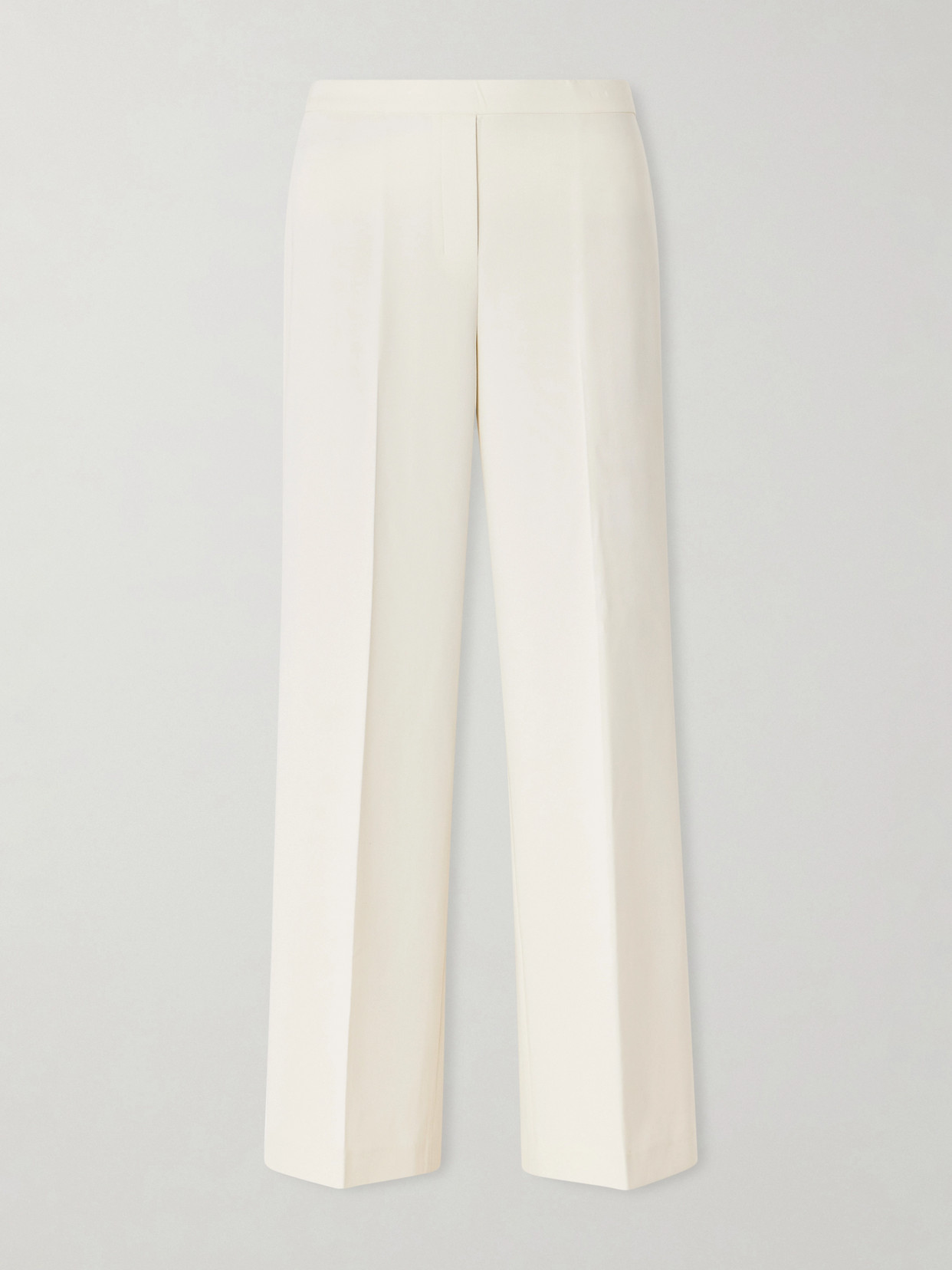 Theory - Crepe Straight-leg Pants - Off-white | NET-A-PORTER (US)