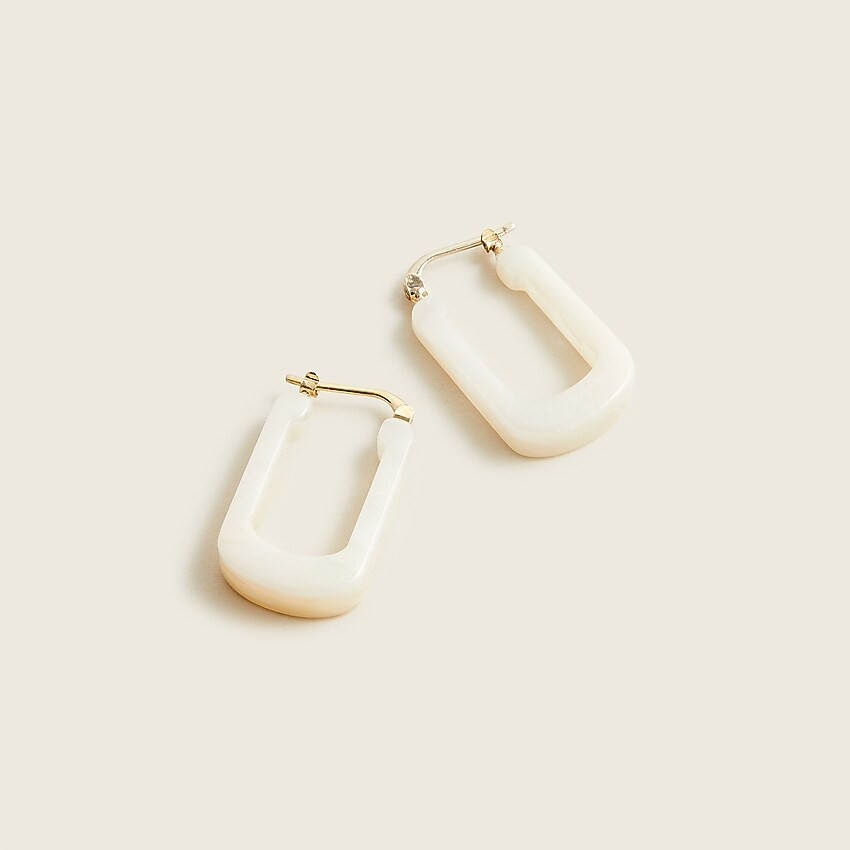 Made-in-Italy acetate hoop earrings | J. Crew US