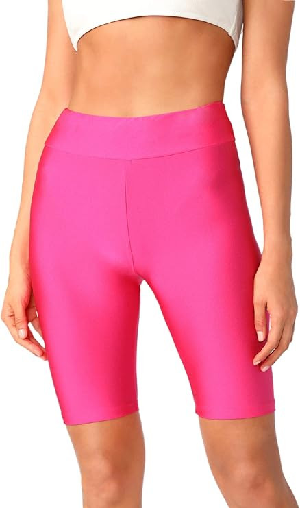 SweatyRocks Women's Sexy Lace Trim Slip Shorts Yoga Bike Active Short Leggings | Amazon (US)