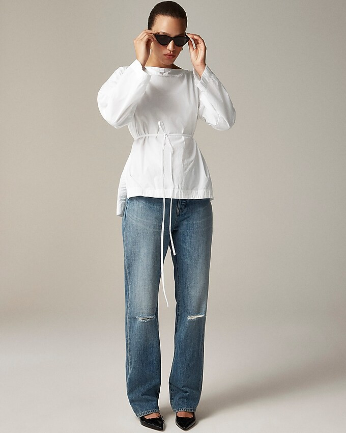 Ciel top in cotton poplin | J. Crew US