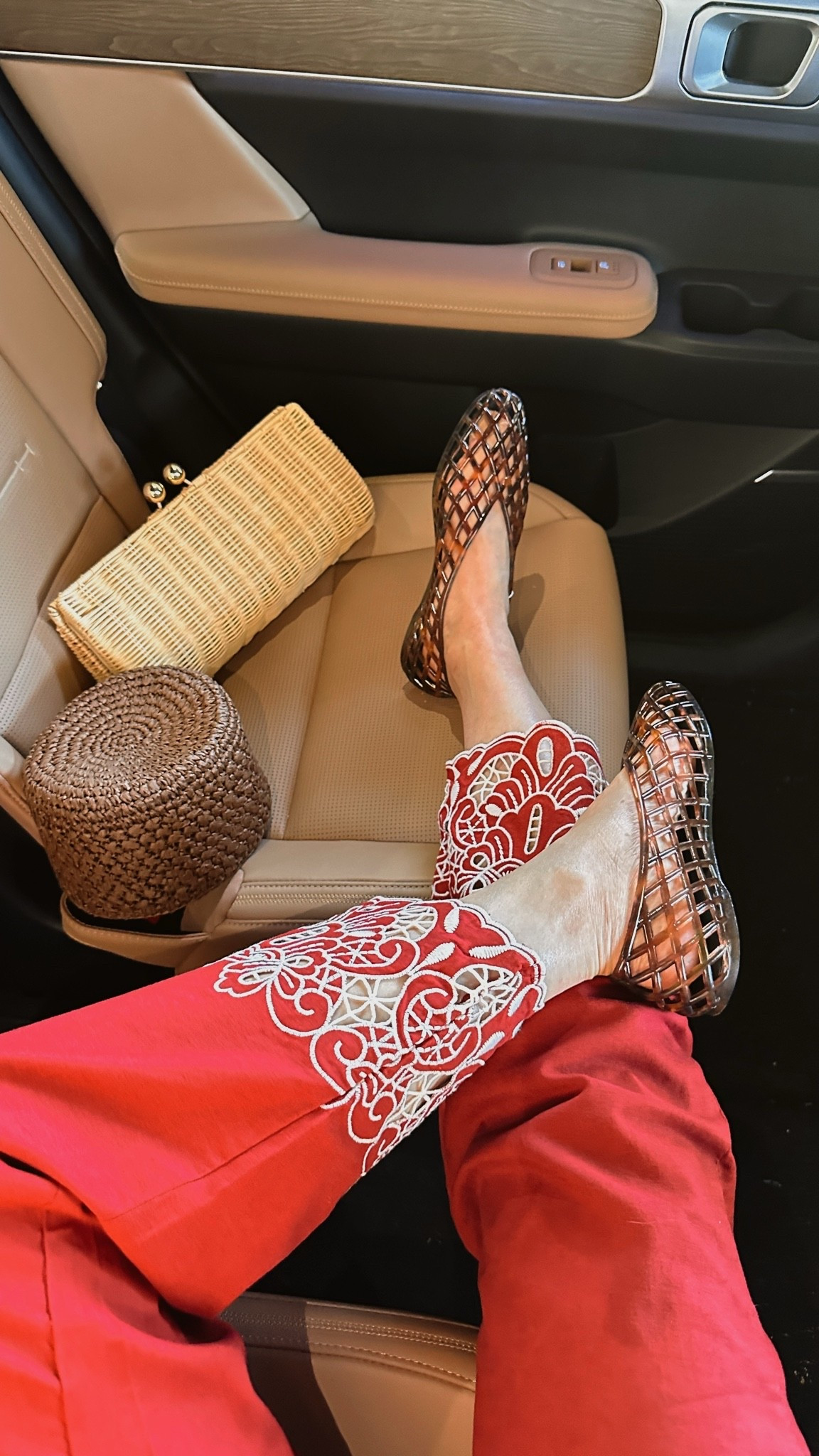 I finally gave these Amazon best-selling slip-on jelly flats a try, and they're definitely worth the hype! 🤍 Paired with my new favorite linen-blend pull-on pants featuring the sweetest embroidered details.

#ltkunder100 #ltkunder50

#LTKdayinmylife #LTKootd