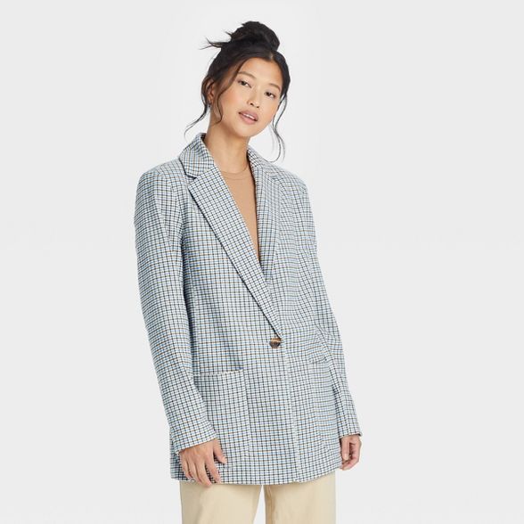 Women's Plaid Blazer - A New Day™ | Target