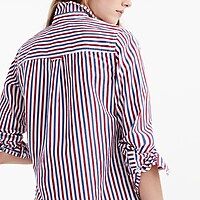 Classic-fit boy shirt in red-and-blue stripe | J.Crew US