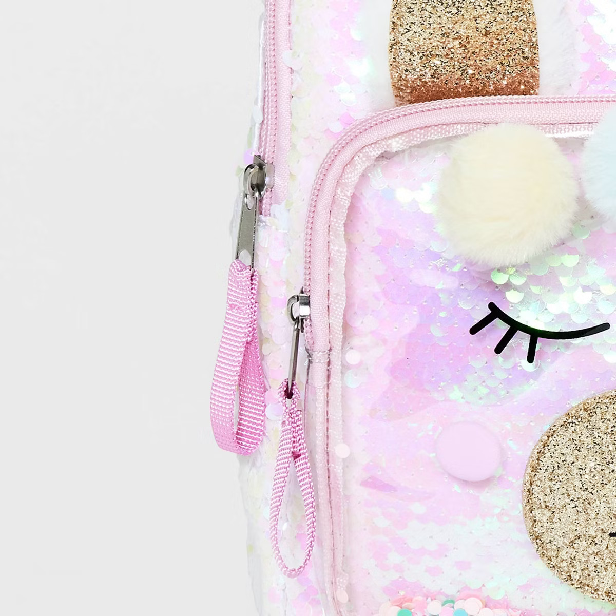 Girls' 10.5" Sequin Llama Backpack - Cat & Jack™ Pink: Elementary School, Acrylic Shell, Zip Cl... | Target