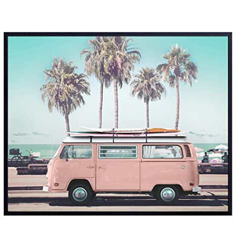 Ocean Beach House Wall Decor - Tropical Wall Art Photo for Summer Home, Living Room, Bedroom, Bat... | Amazon (US)