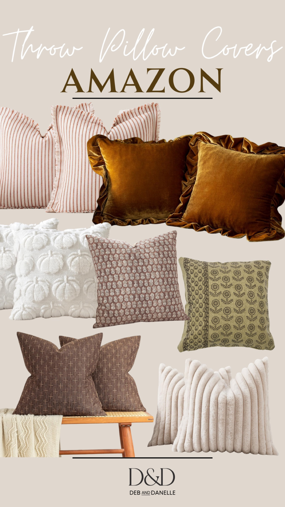 Switching out your throw pillow covers is one of the easiest ways to begin transitioning your home for the upcoming season change. Here are some great Fall-colored covers to welcome in the cooler Autumn weather. 

#LTKHome #LTKFindsUnder50 #LTKSeasonal