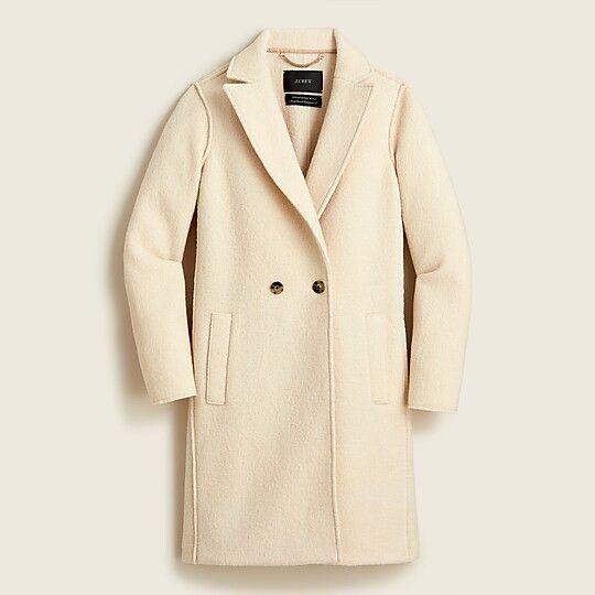 Daphne Coat, Jcrew coat, white coat, white winter coat, winter white outfit, winter white, jcrew | J.Crew US