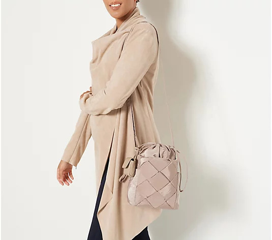 Vince Camuto Woven Nylon Bucket Bag- Audri | QVC