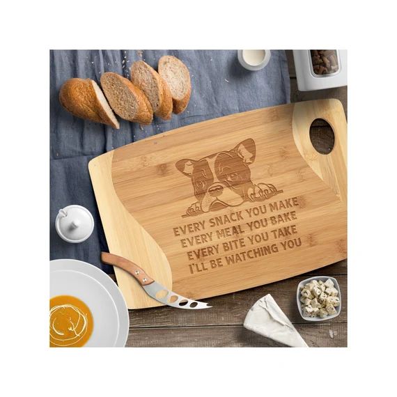 Every Snack You Make French Bulldog Bamboo Cutting Board Funny Dog Lover Owner Kitchen Decor Birt... | Etsy (US)