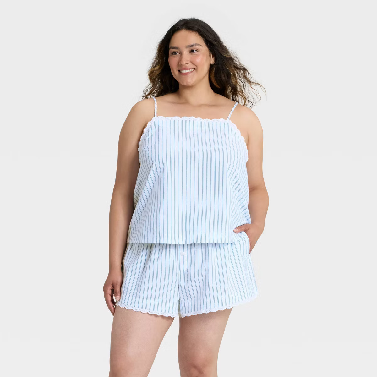 Women's Cotton Blend Tank Top and Shorts Pajama Set - Auden™ | Target