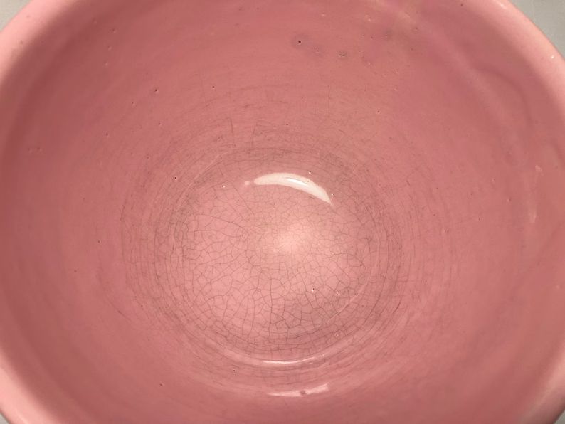 Vintage Mccoy 7 Pink Mixing Bowl Fish Scale Feathered Artichoke Pattern USA Art Pottery - Etsy | Etsy (US)