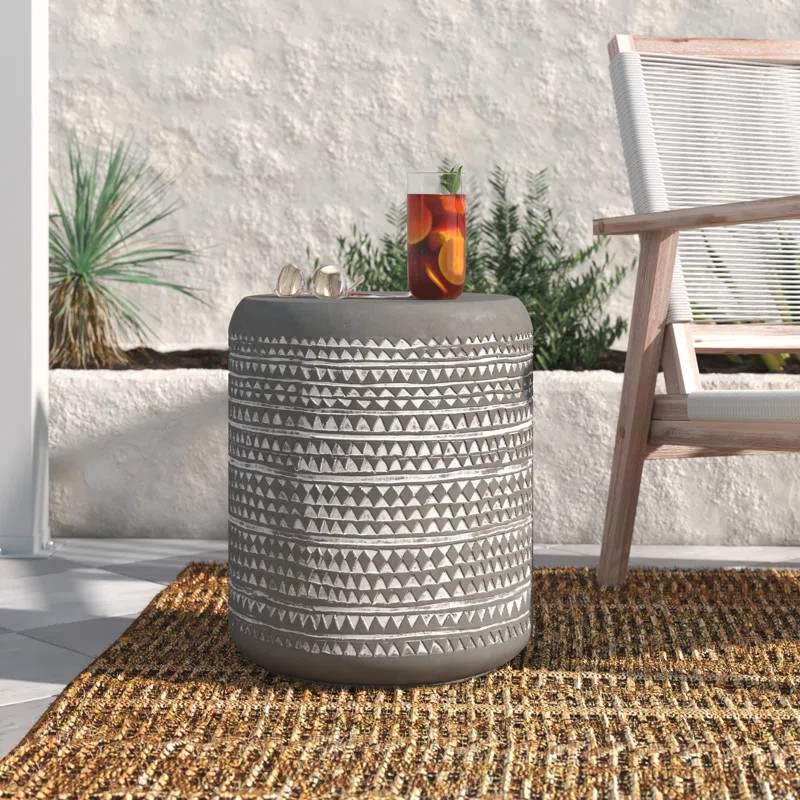 Evanoff Concrete Outdoor Side Table | Wayfair North America