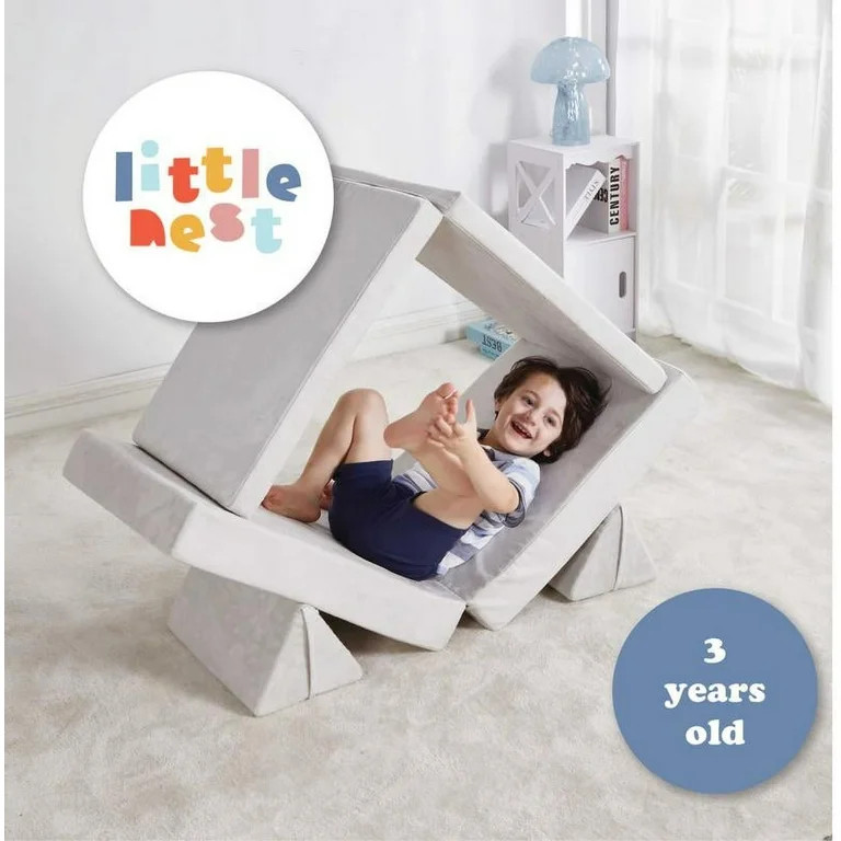 Little Nest Modular Adventure Couch Lunar Grey For Toddler | Walmart (US)