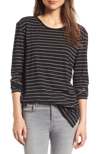 Women's Bp. Side Slit Tee, Size X-Small - Black | Nordstrom