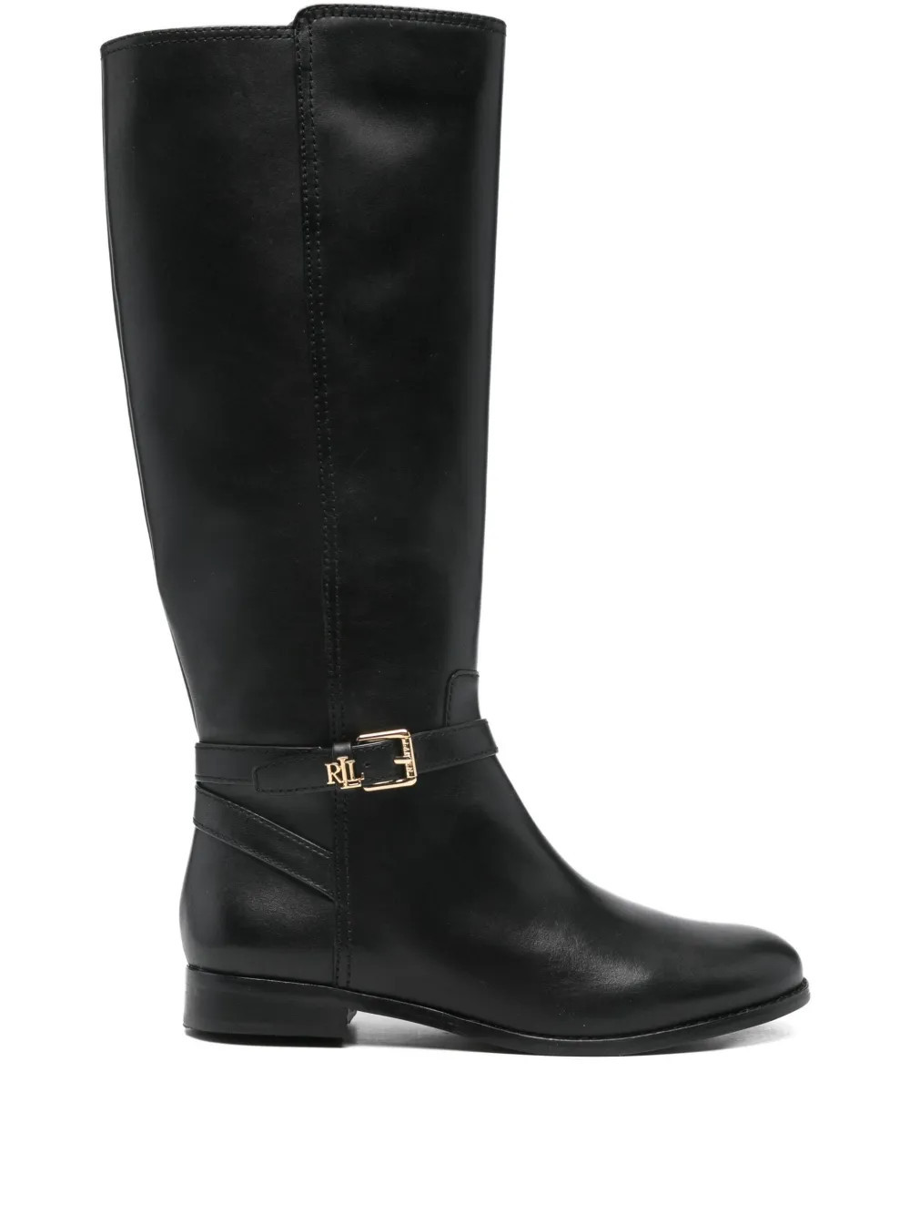 Lauren Ralph Lauren Brooke II buckle tall boots - Black | Farfetch Global