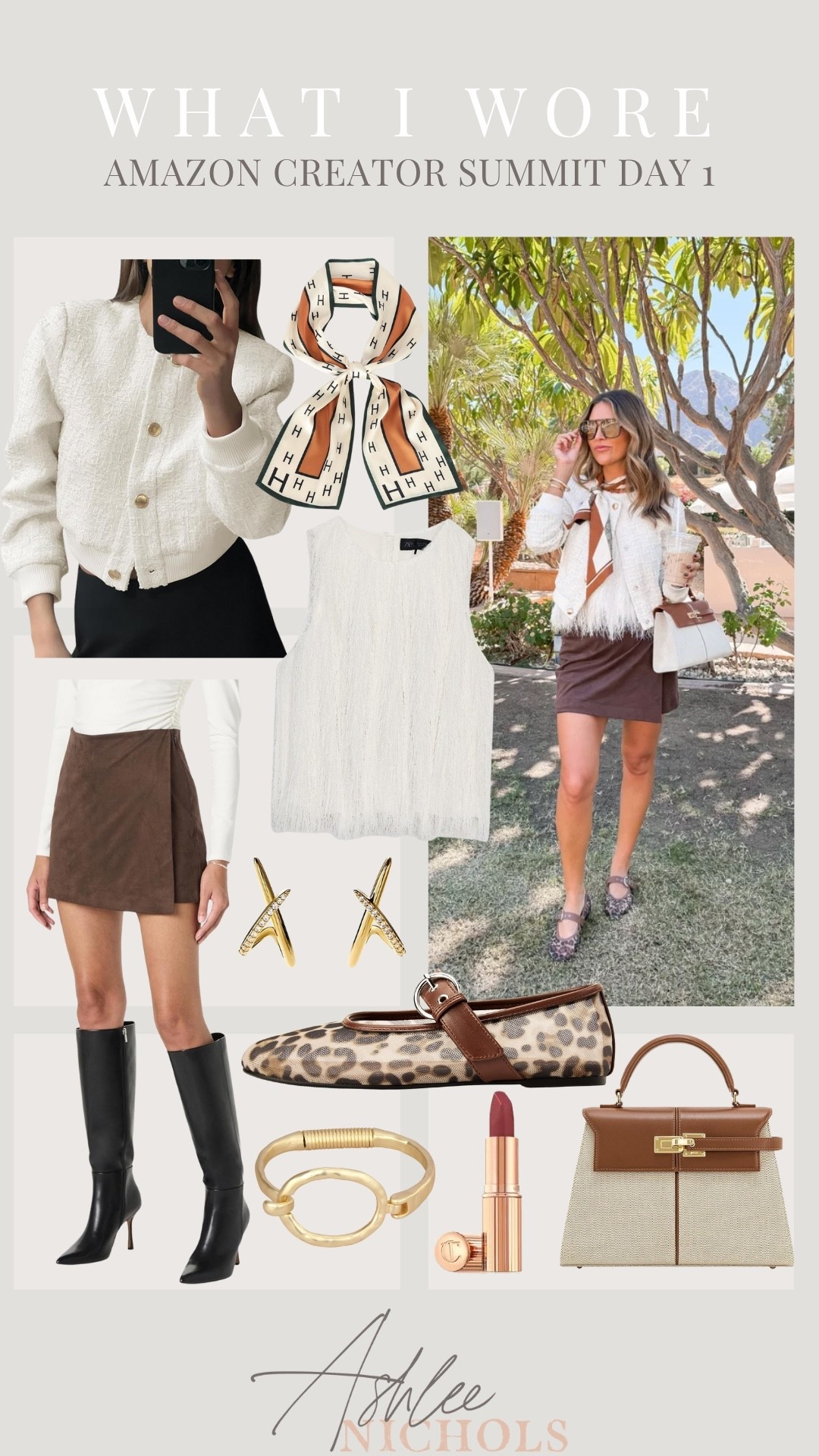 Get ready with me for first day of Amazon creator summit!
Amazon tweed bomber jacket size small
Skort size small
Zara top
Gucci scarf (linked similar)
Leopard ballet flats
Amazon purse

#LTKFindsUnder100 #LTKFindsUnder50 #LTKStyleTip