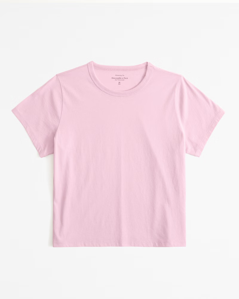 Essential Polished Body-Skimming Tee | Abercrombie & Fitch (US)