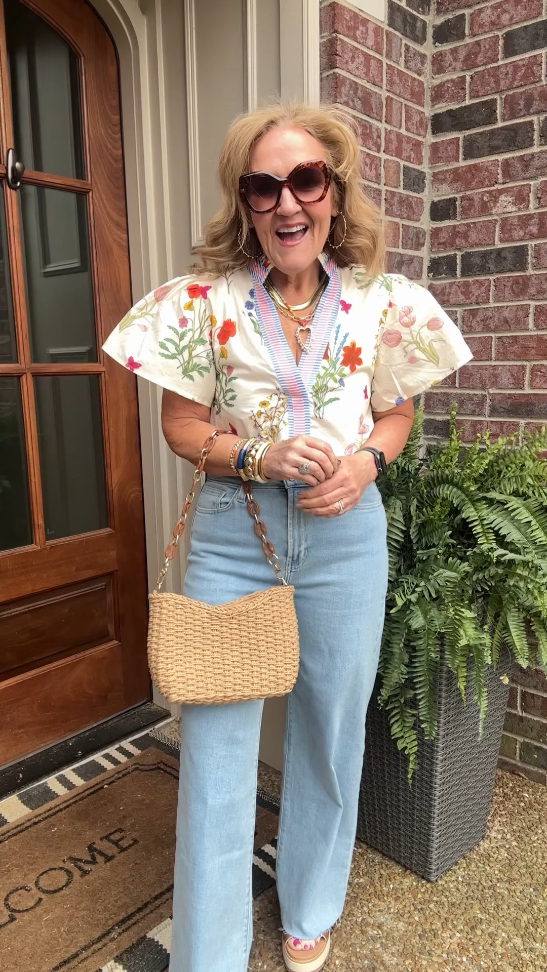 This blouse is restocked and 25% off. Wearing a medium. 

Linking a similar denim also 25% off 

#LTKOver40 #LTKSaleAlert #LTKSeasonal