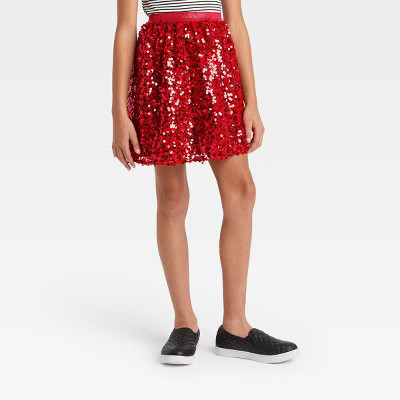 Girls' Tulle Sparkle Holiday Skirt - Cat & Jack™ | Target