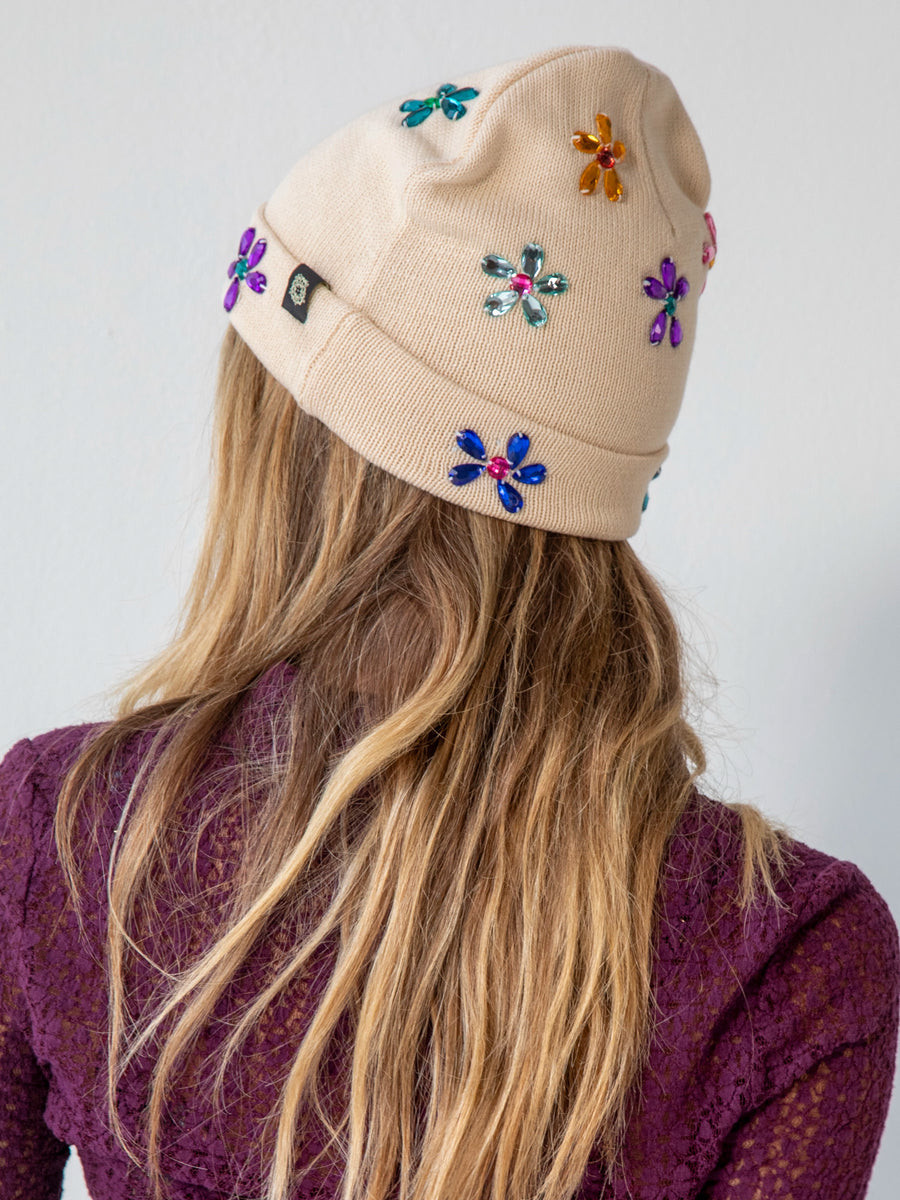Jeweled Beanie - Cream | Natural Life