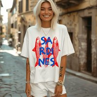 Sardines Graphic Tee, Trendy Tinned Fish Shirt, Anchovies Tshirt, Downtown Girl Aesthetic Hipster Sardine Lover Gift, Shirt | Etsy (US)