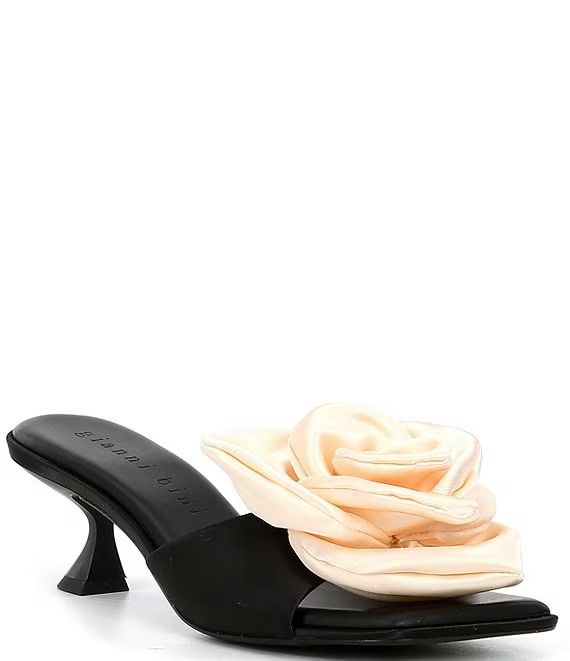 Gianni Bini Alana Satin Flower Dress Sandals | Dillard's | Dillard's