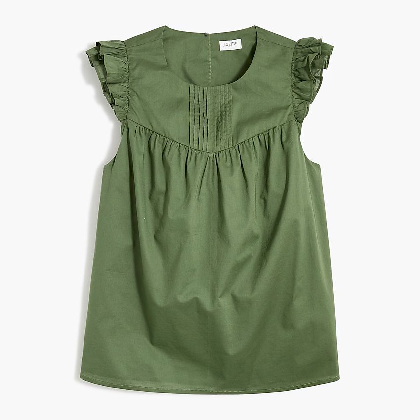 Pleated ruffle top | J.Crew Factory