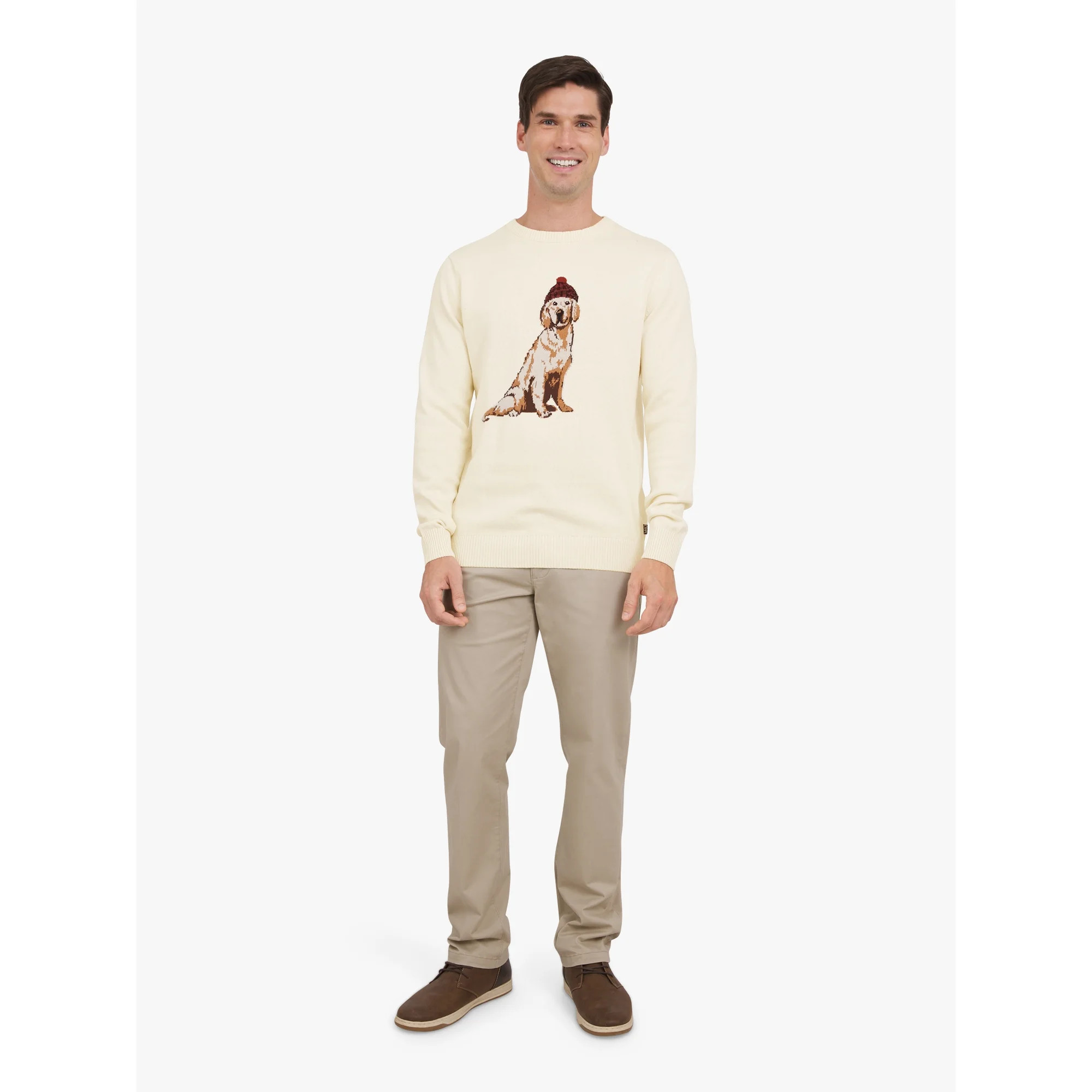 Chaps Men's & Big Men's Cotton Novelty Holiday Crewneck Sweater, Sizes S-3XL | Walmart (US)