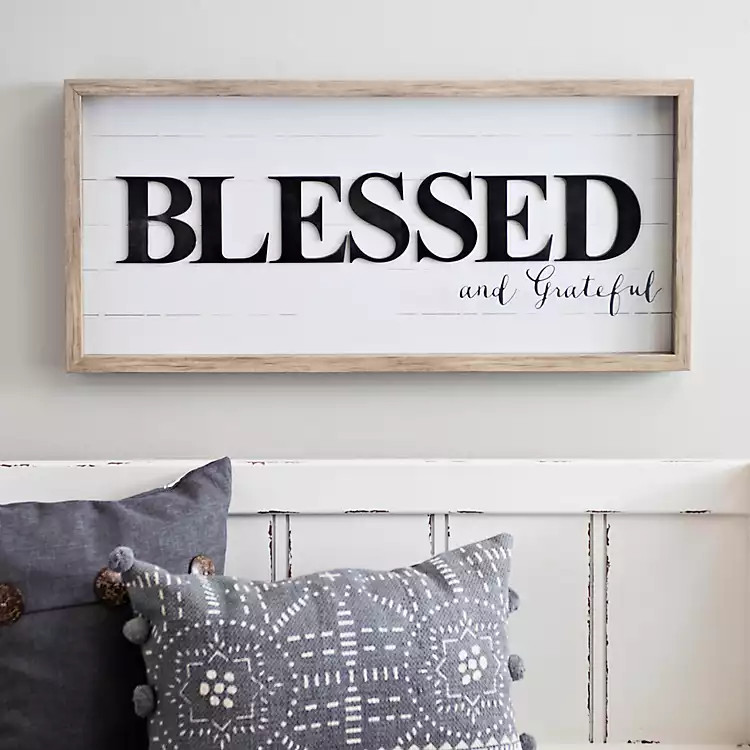 Blessed Shiplap Shadowbox | Kirkland's Home