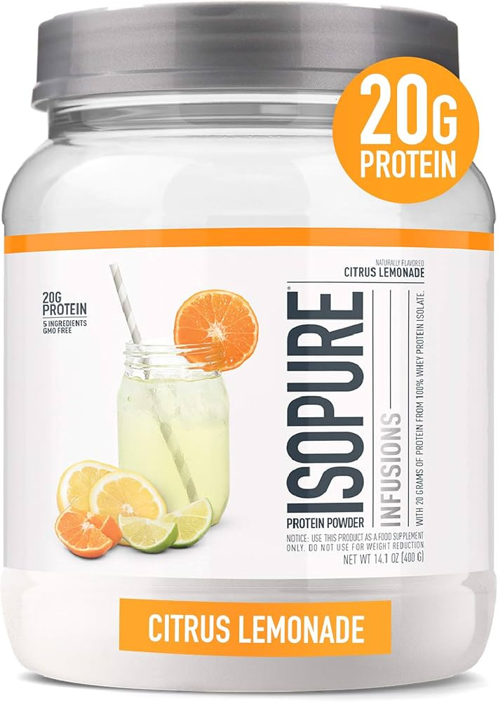 Isopure Protein Powder, Clear Whey Isolate Protein, Post Workout Recovery Drink Mix, Gluten Free ... | Amazon (US)
