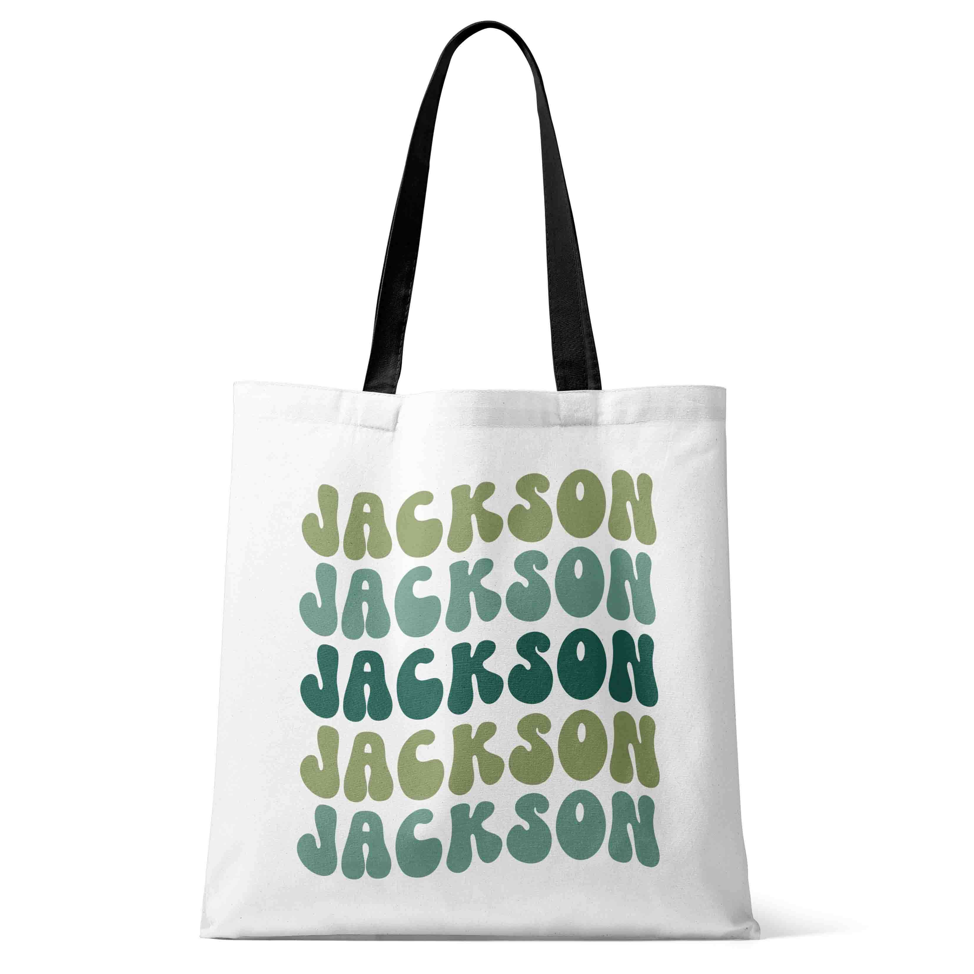 Personalized Tote Bags | Groovy Greens | Caden Lane